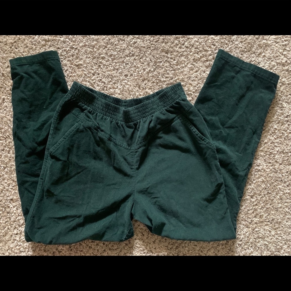 Dark green corduroy pants